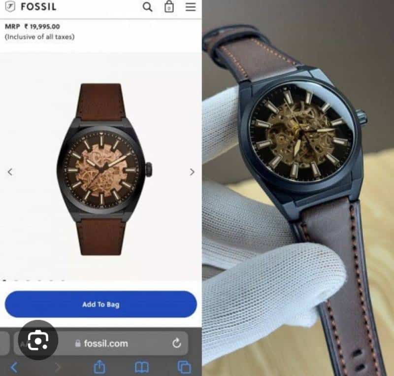 Fossi.l Automatic leather belt Mens Watch 004