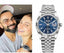ROLLEX DATE JUST Blue stainless steel jubilee belt 003