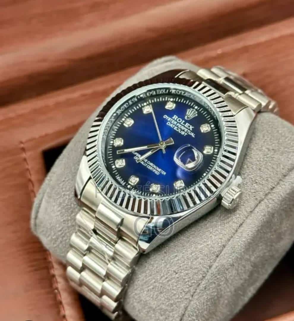 ROLLEX DATE JUST DIAMOND royal blue stainless steel jubilee belt 003