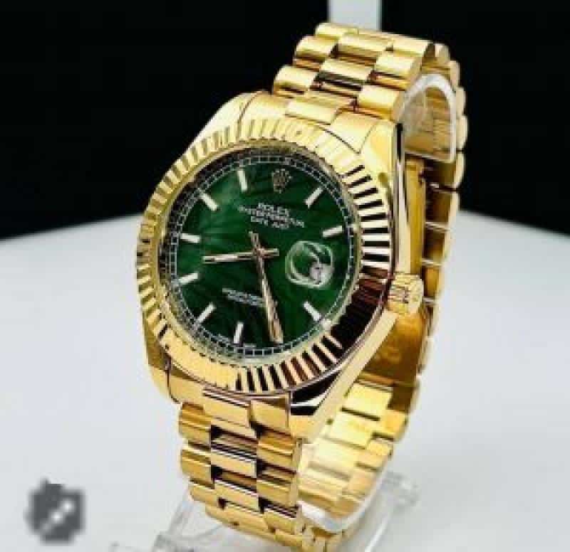 ROLE.X OYSTER PERPETUAL full gold with green dial