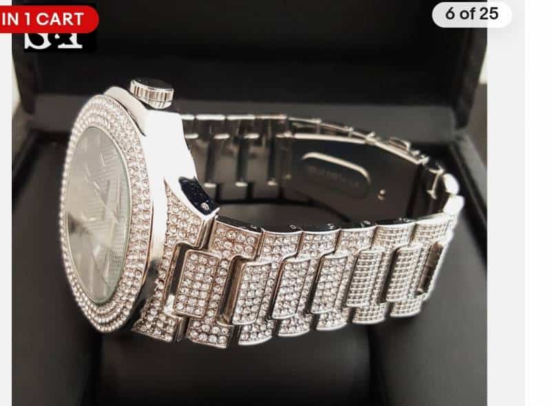 Sale sale PATHEKK PHILP FULL DIAMOND ALL CHRONO WORKING Silver Rose gold 011 Main image