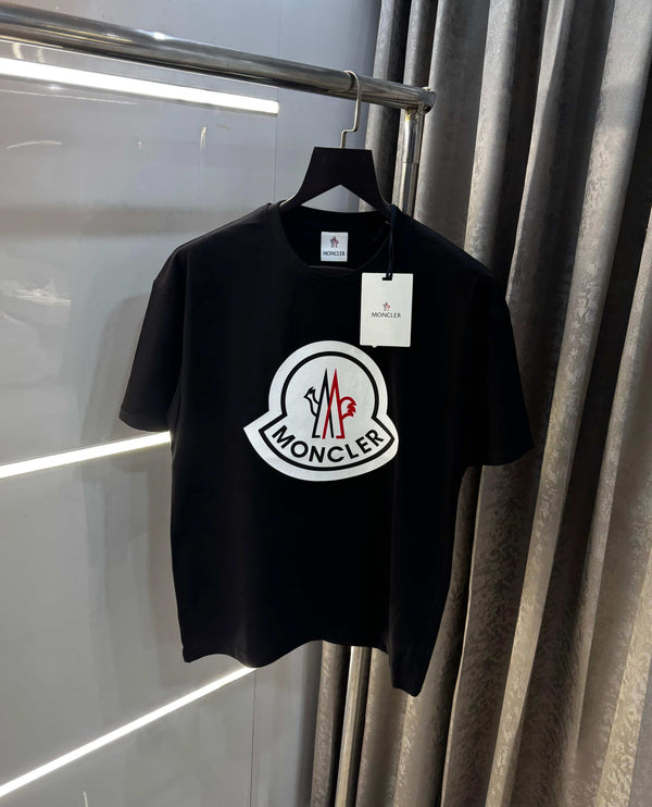 Moncle r White Logo Print Imported Oversized T-Shirt