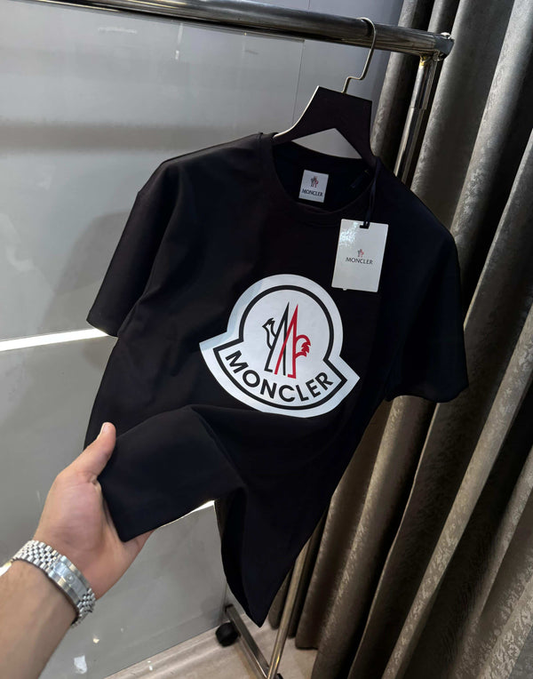 Moncle r White Logo Print Imported Oversized T-Shirt