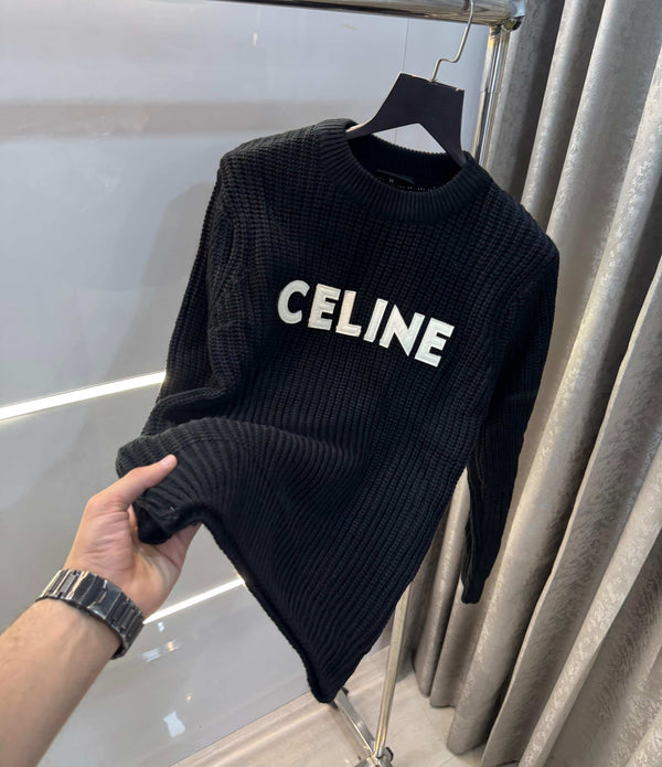 Celin e Black Knitted Premium Pull Over