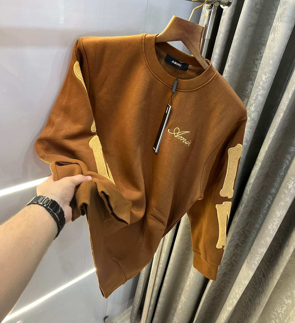 Amir i Brown Bone Print Premium Sweatshirt