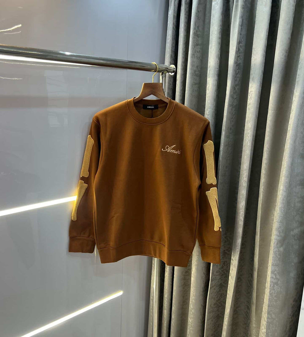 Amir i Brown Bone Print Premium Sweatshirt