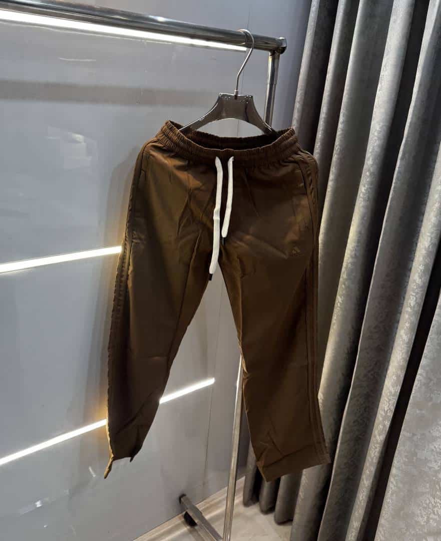 Adida s Dark Beige Classic Embroidery Logo Premium Trackpant Secondary image