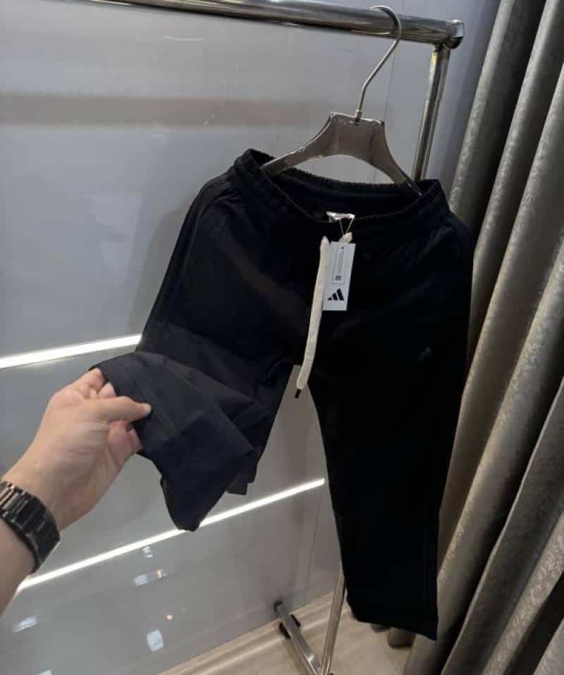 Adida s Black Classic Embroidery Logo Premium Trackpant