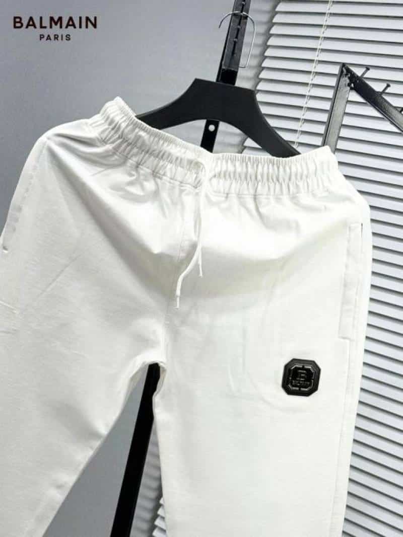 Balmai n Paris White Logo Patch Imported Trackpant