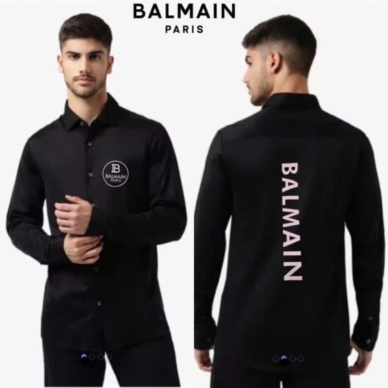 Balmai n Paris Black Logo Print With Premium Box Packing And Carry Bag Main image