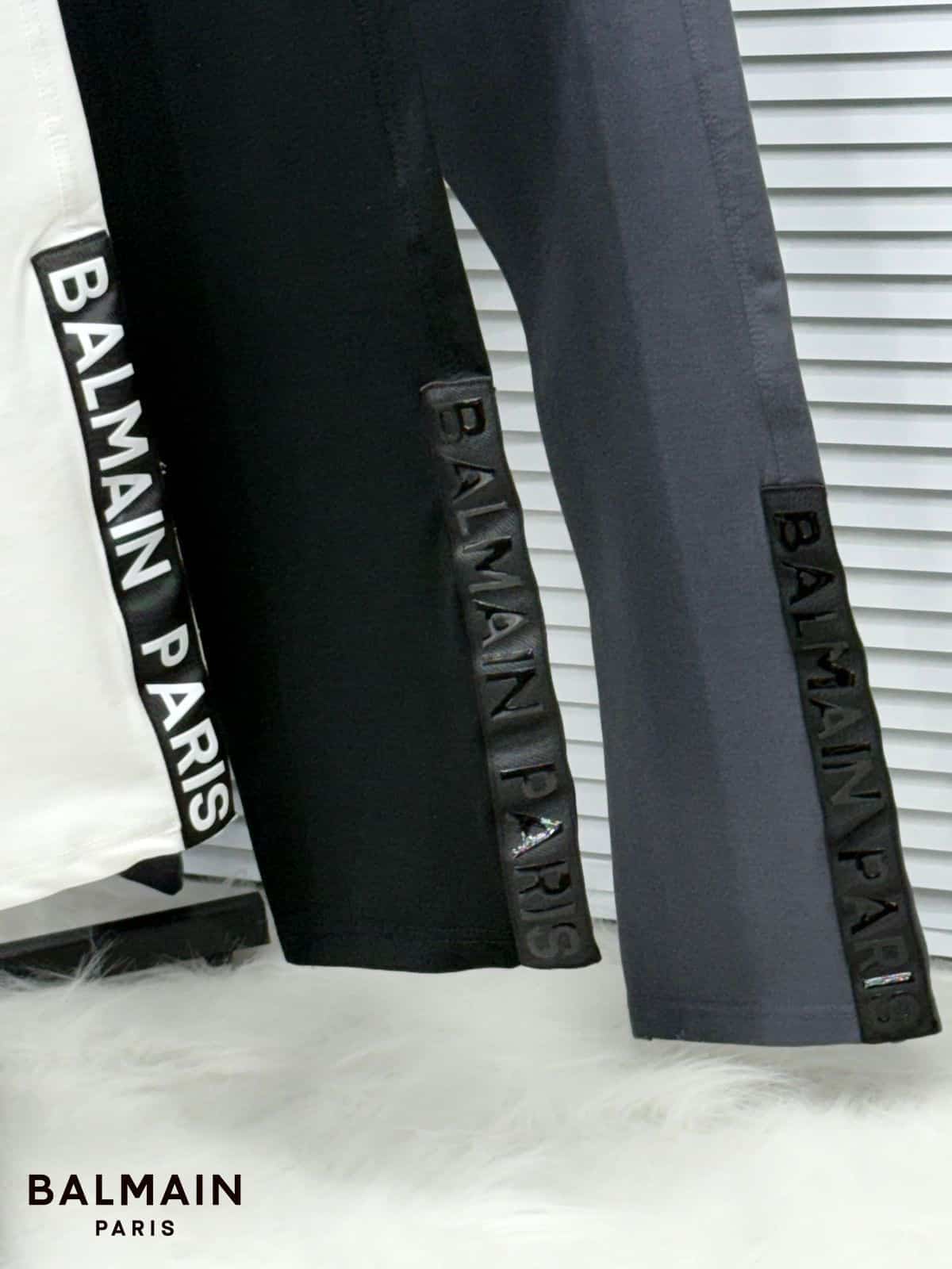 Balmai n Paris Grey Logo Patch Imported Trackpant