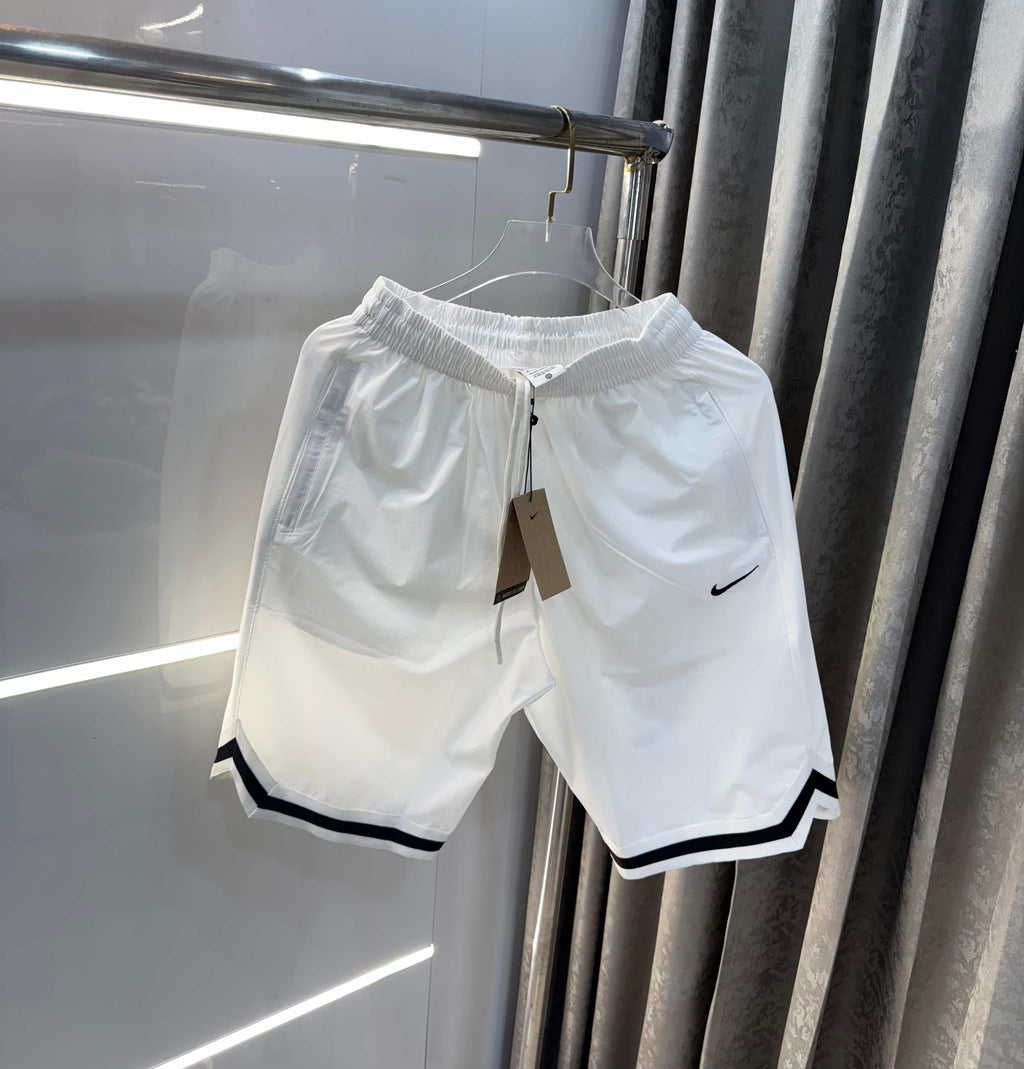Nik e White Embroidery Logo Limited Edition Premium Shorts