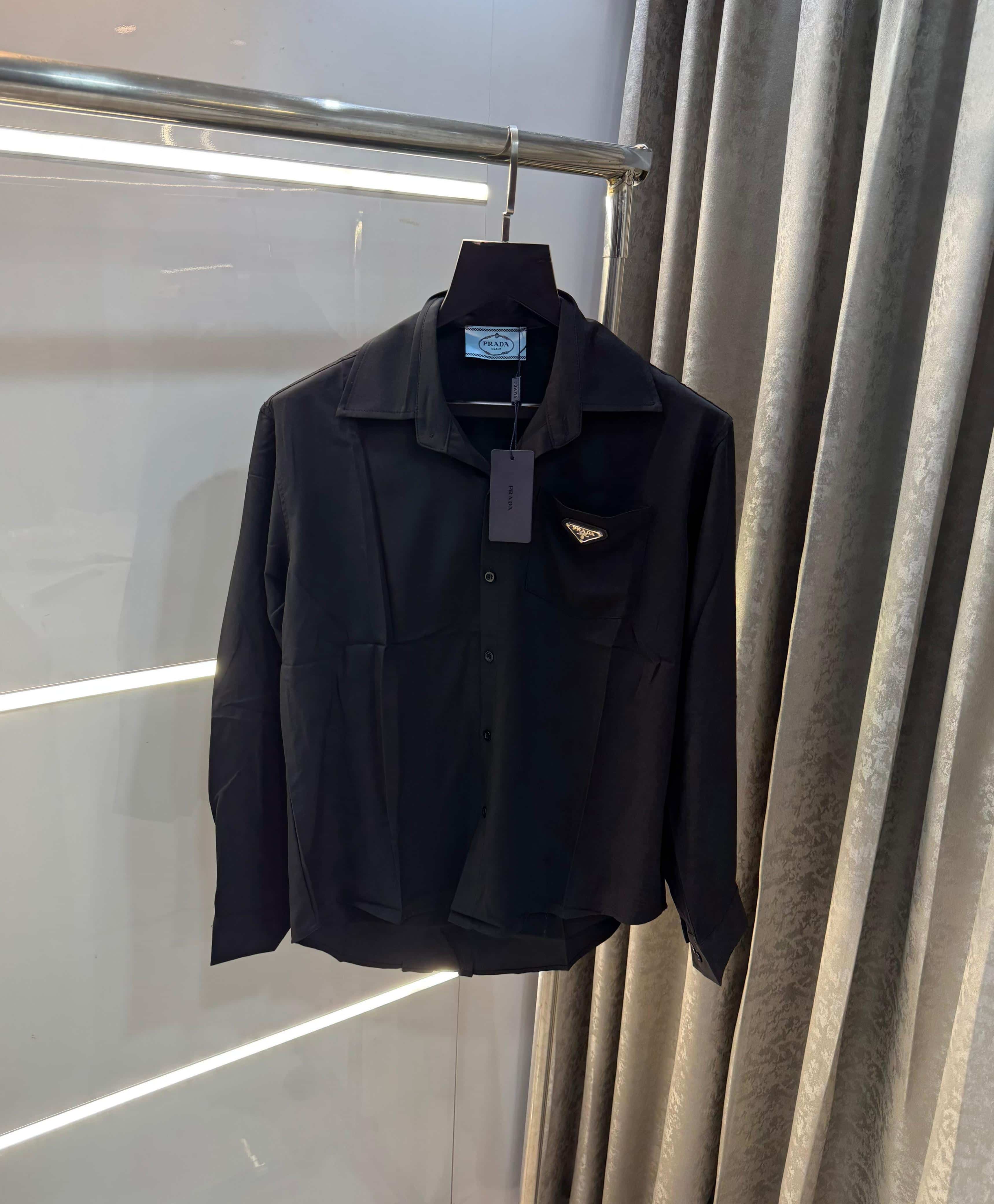 Prad a Milano Black Printed Imported full sleeve Shirt
