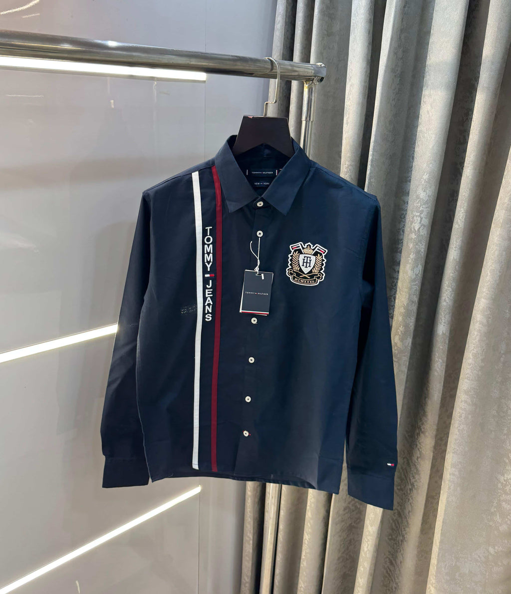 TOmmy Hilfiger navyy blue  Logo Print Premium Shirt