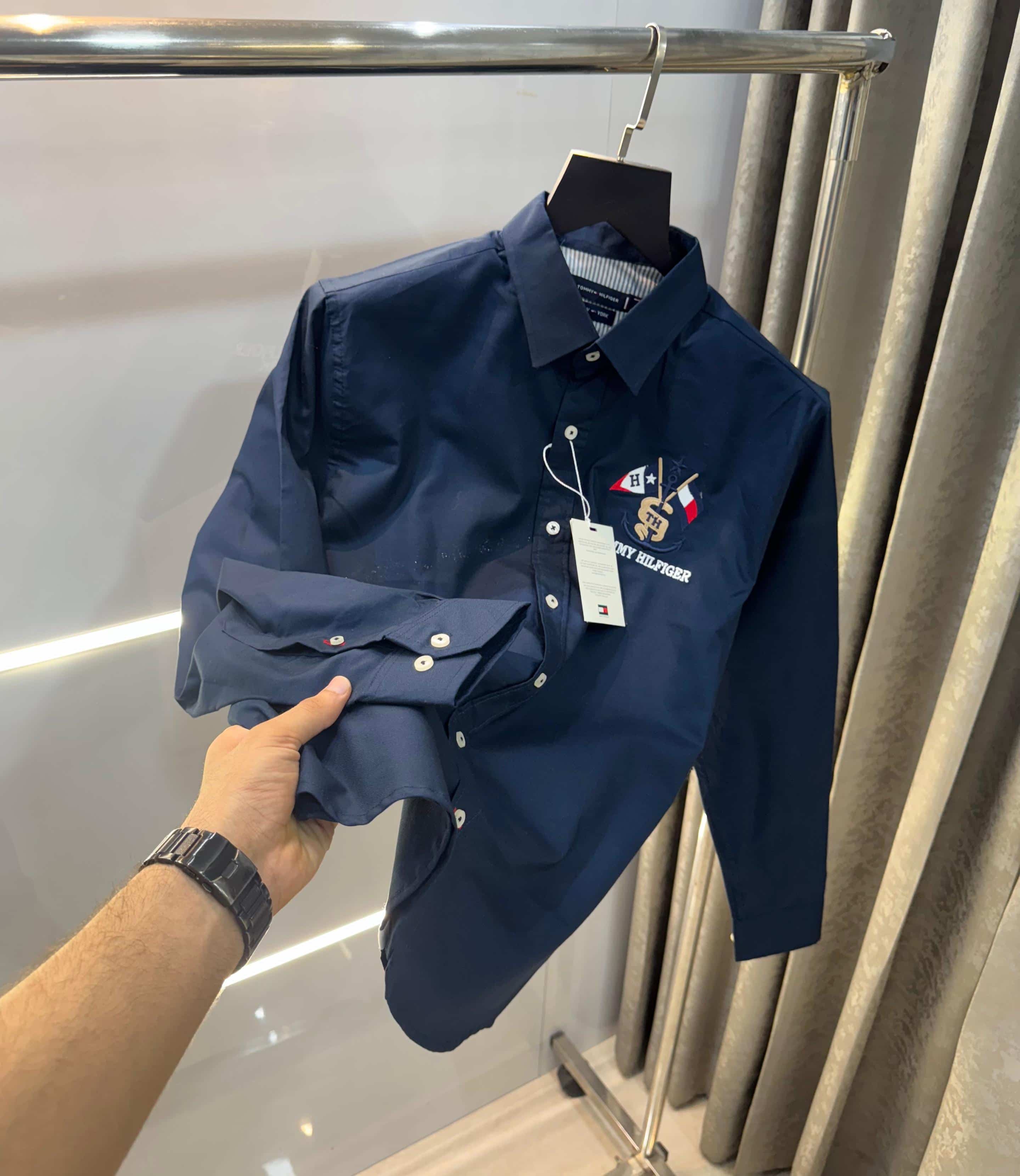 Tommy  Hilfiger navyy blue  Premium Classic Shirt Main image
