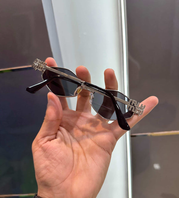Miu Miu Designer Silver Black Premium Shade 478
