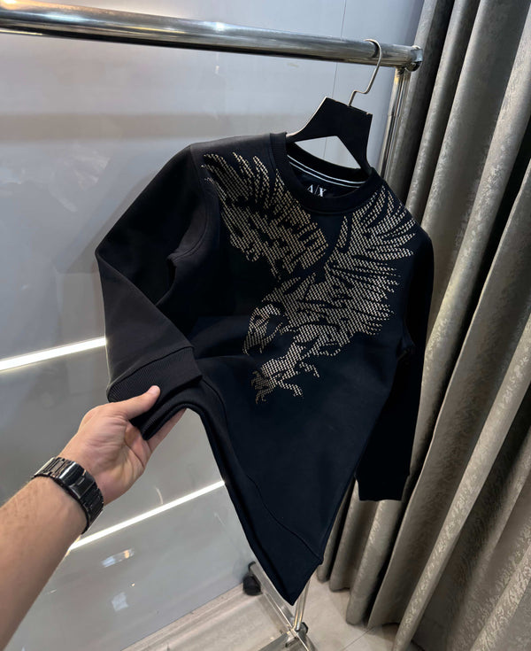Arman i Ex!.change Black Eagle Print Premium Sweatshirt