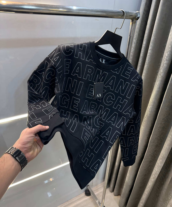 Arman i Ex.change Black Monogr_am Premium Sweatshirt