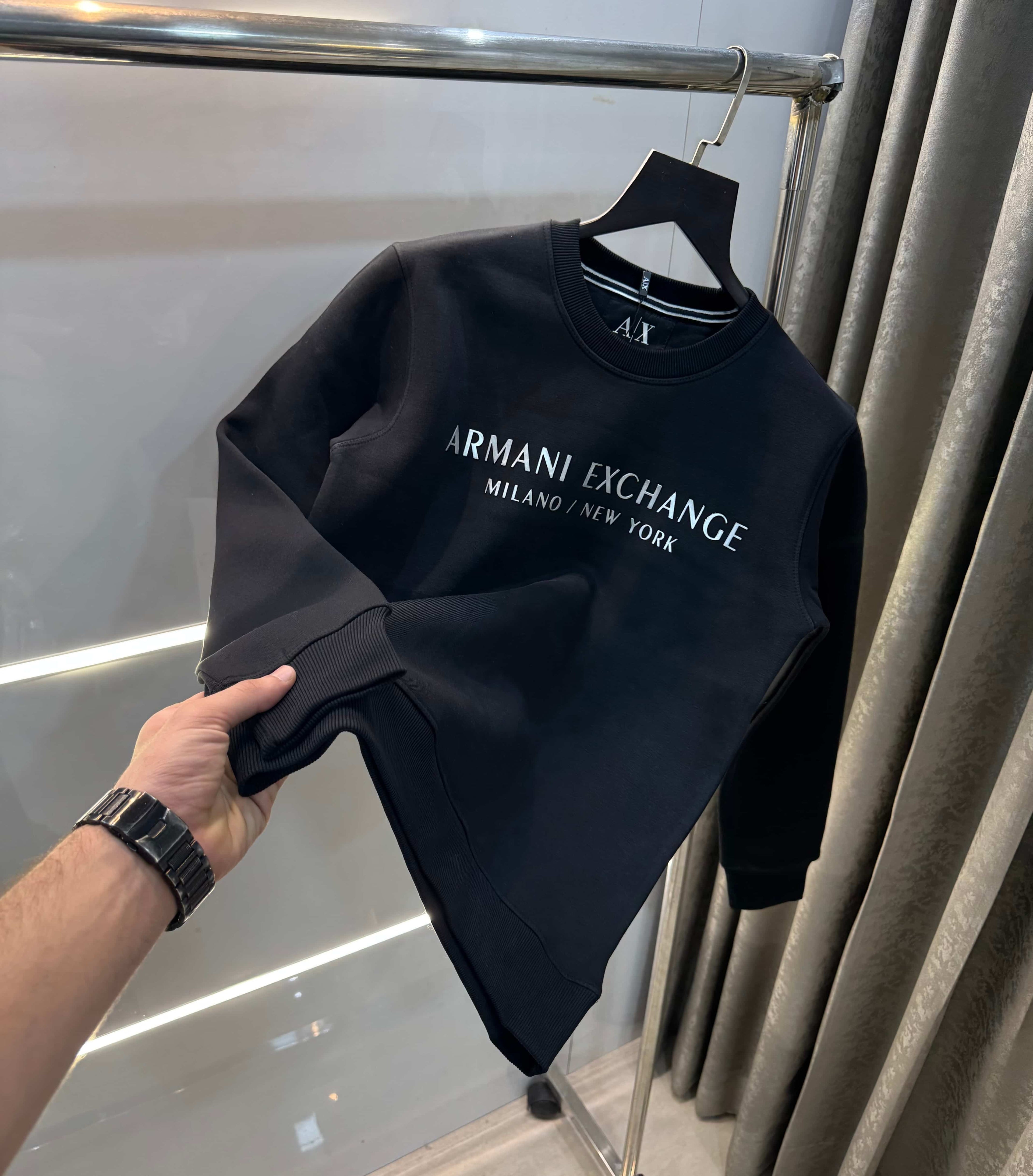 Arman i Exchange Black Classic Print Premium Sweatshirt
