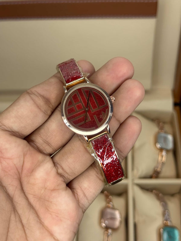 Swarovsk i Cosmic Red Premium Ladies Watch