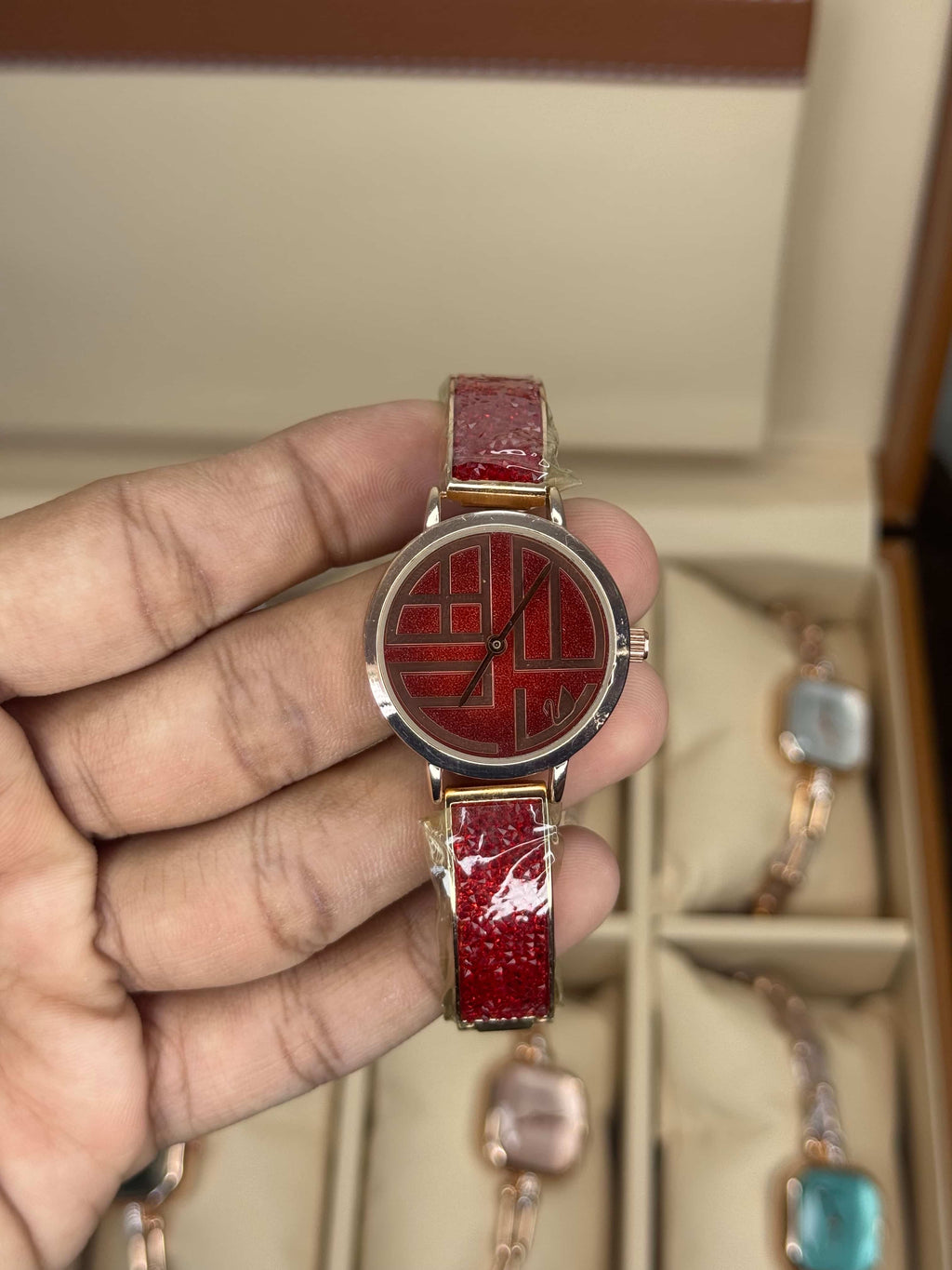 Swarovsk i Cosmic Red Premium Ladies Watch
