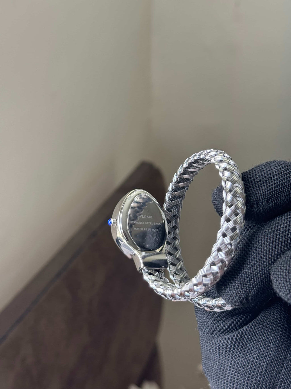 Bvlgar i Snake Serpenti Silver Black Premium Ladies Watch