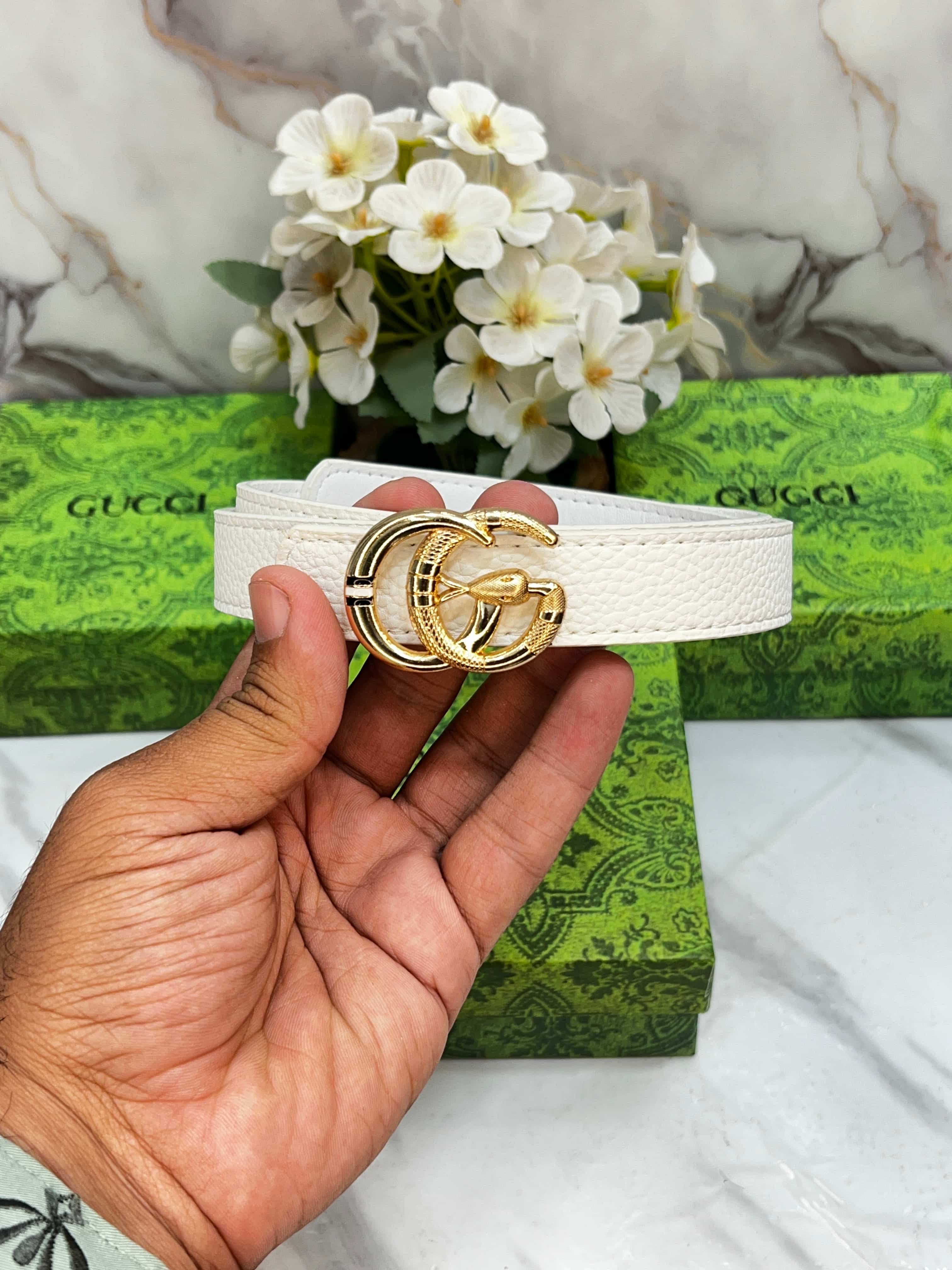 GG Gu...CCI PREMIUM QUALITY IMPORTED LADIES BELT WITH BO..X.