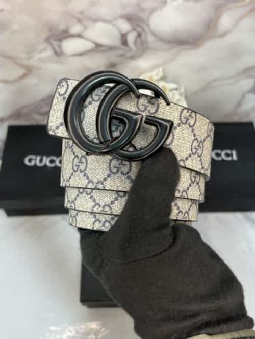 GUCCI! MONOGRAm PREMIUM QUALITY IMPORTED PRINTED BELT WITH OG BOx GG-612