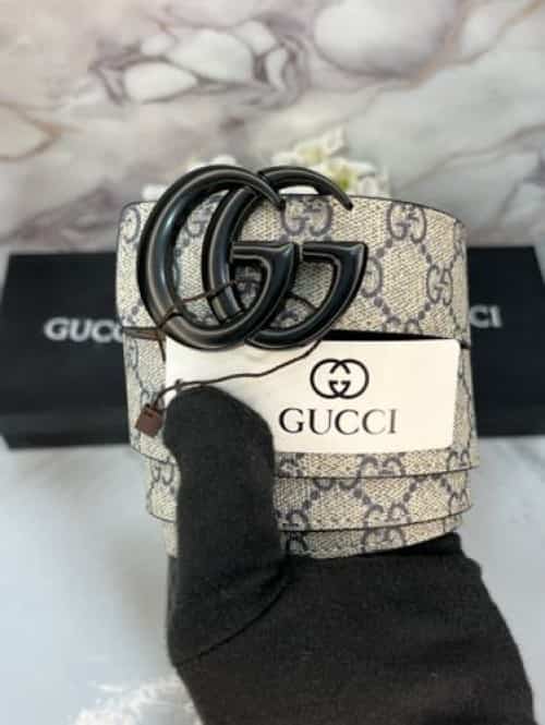 GUCCI! MONOGRAm PREMIUM QUALITY IMPORTED PRINTED BELT WITH OG BOx GG-612