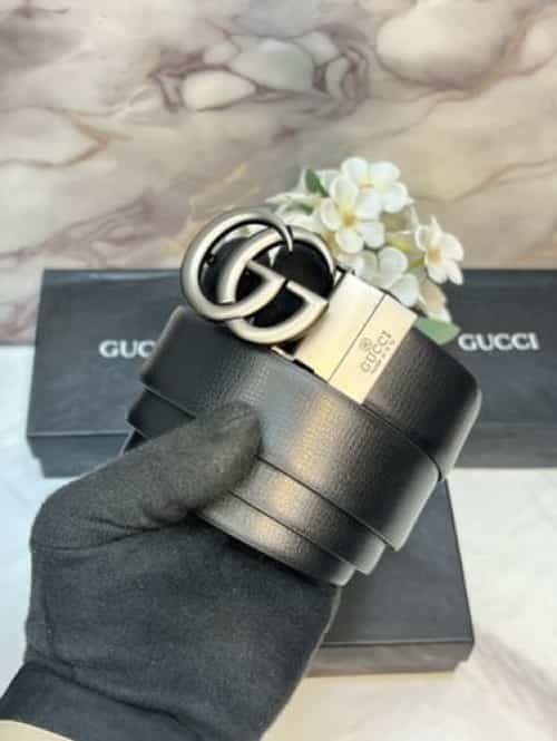 GU·cCI PREMIUM QUALITY IMPORTED REVERSIBLE BELT WITH OG BO·-x.. Main image