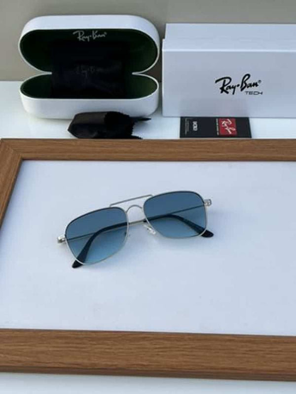 rayban reverse metal silver blue