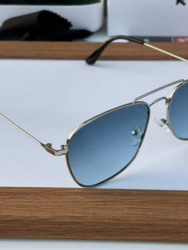 rayban reverse metal silver blue