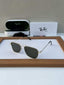 rayban reverse metal gold green