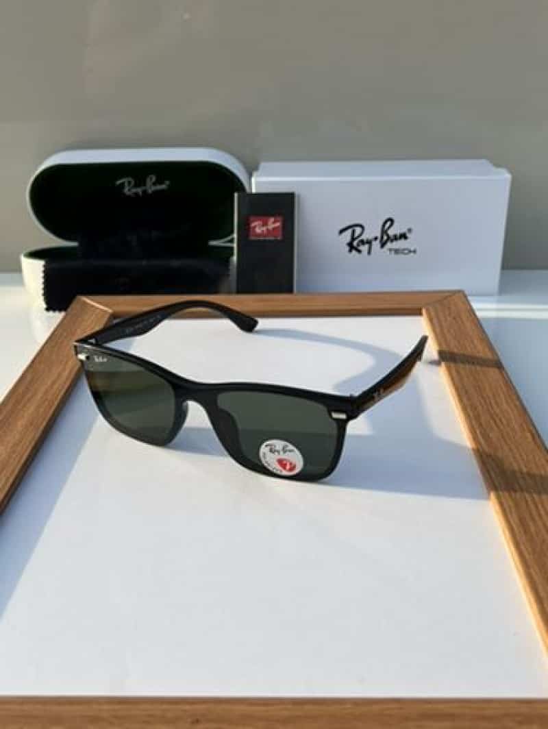 rayban 4487 glossy black green