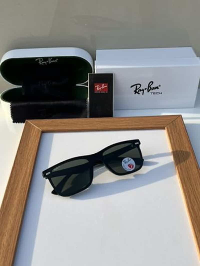 rayban 4487 glossy black green