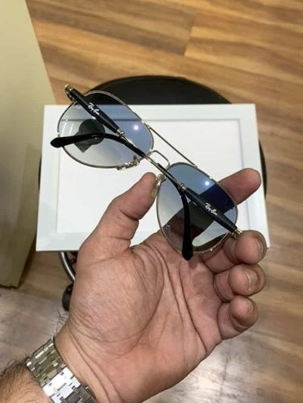 rayban 3517 silver blue