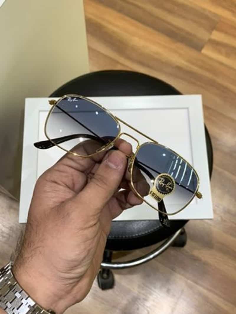 rayban 3136 gold blue