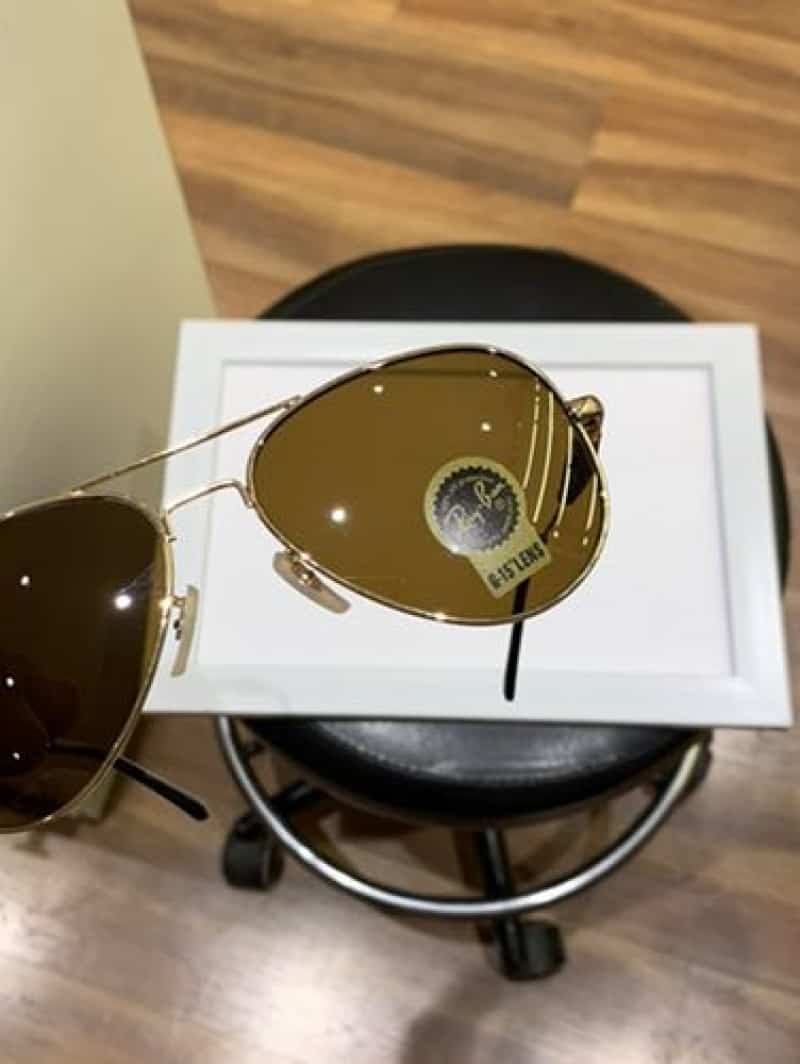 rayban 3517 gold brown