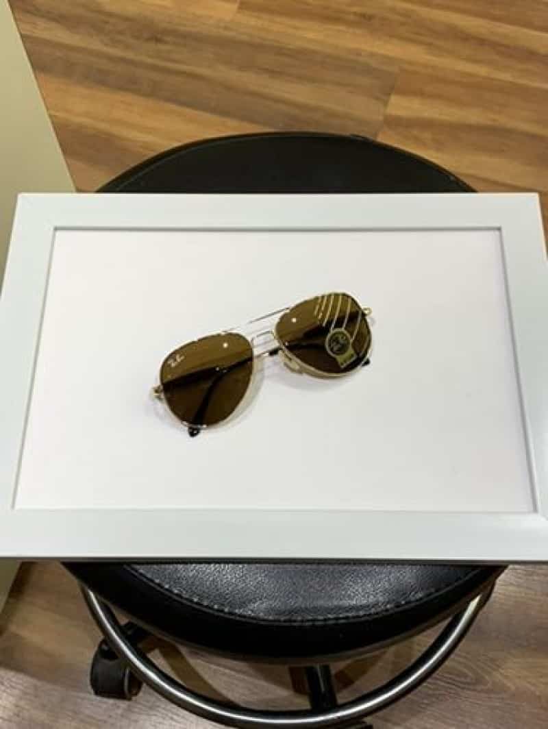 rayban 3517 gold brown