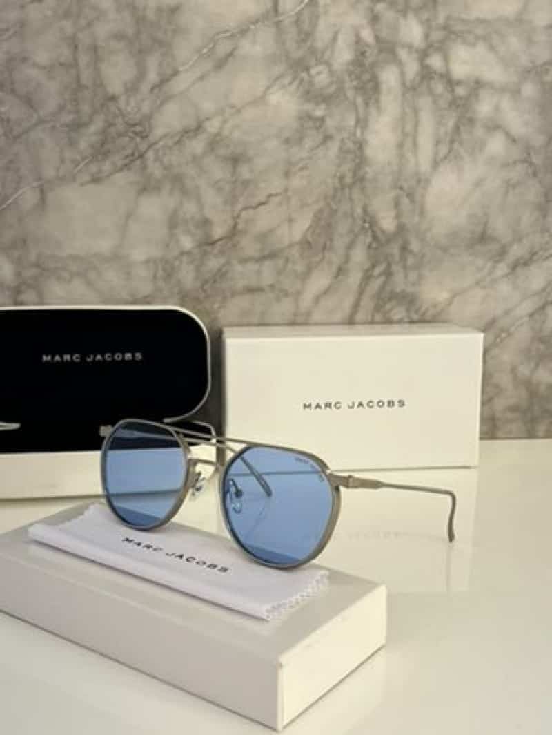 Marc jacobs metal silver blue