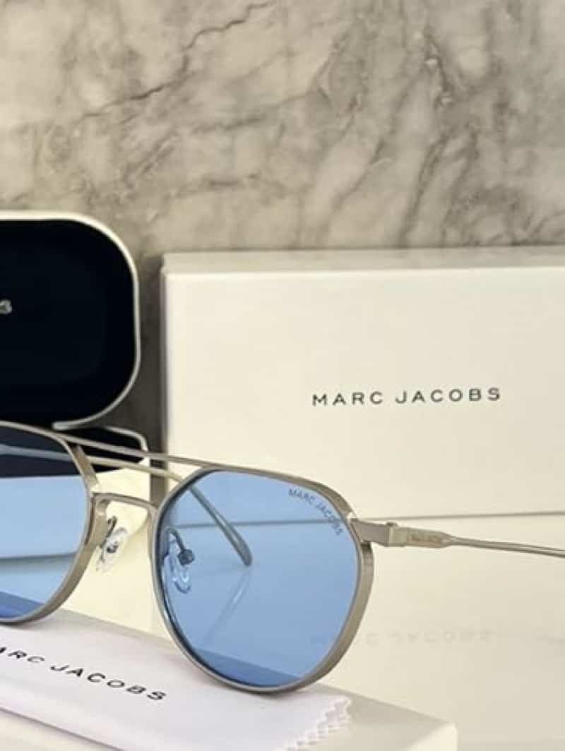 Marc jacobs metal silver blue