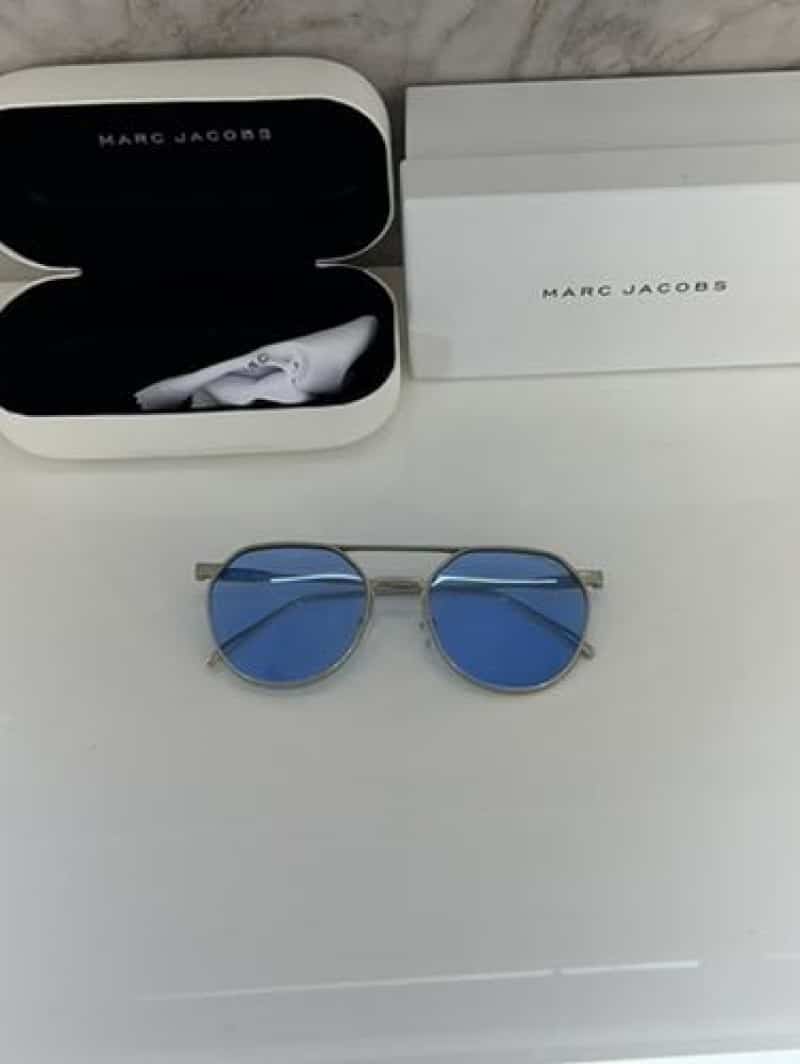 Marc jacobs metal silver blue