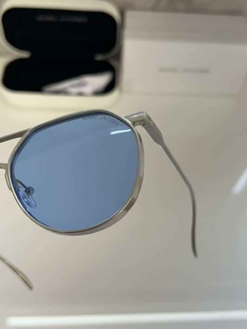 Marc jacobs metal silver blue