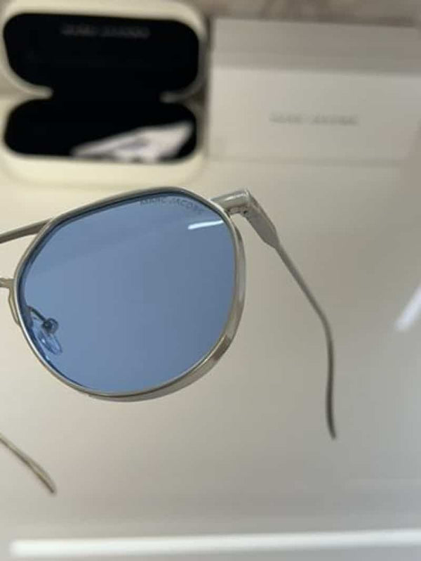 Marc jacobs metal silver blue