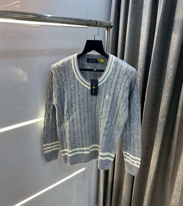 Ralph Laure n Grey Imported Knitted Pull Over