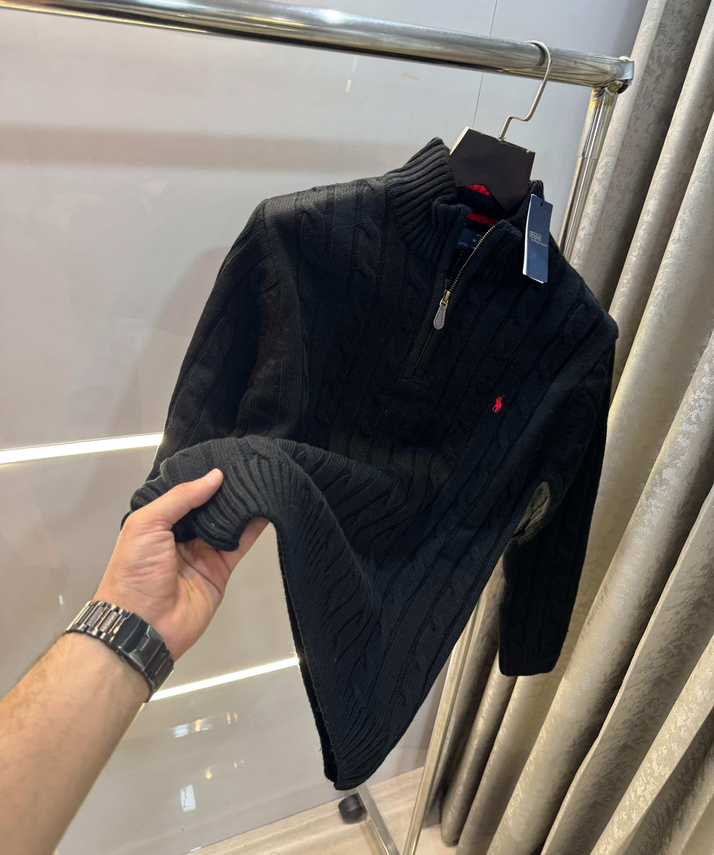 Ralph Laure n Black Imported Knitted Pull Over