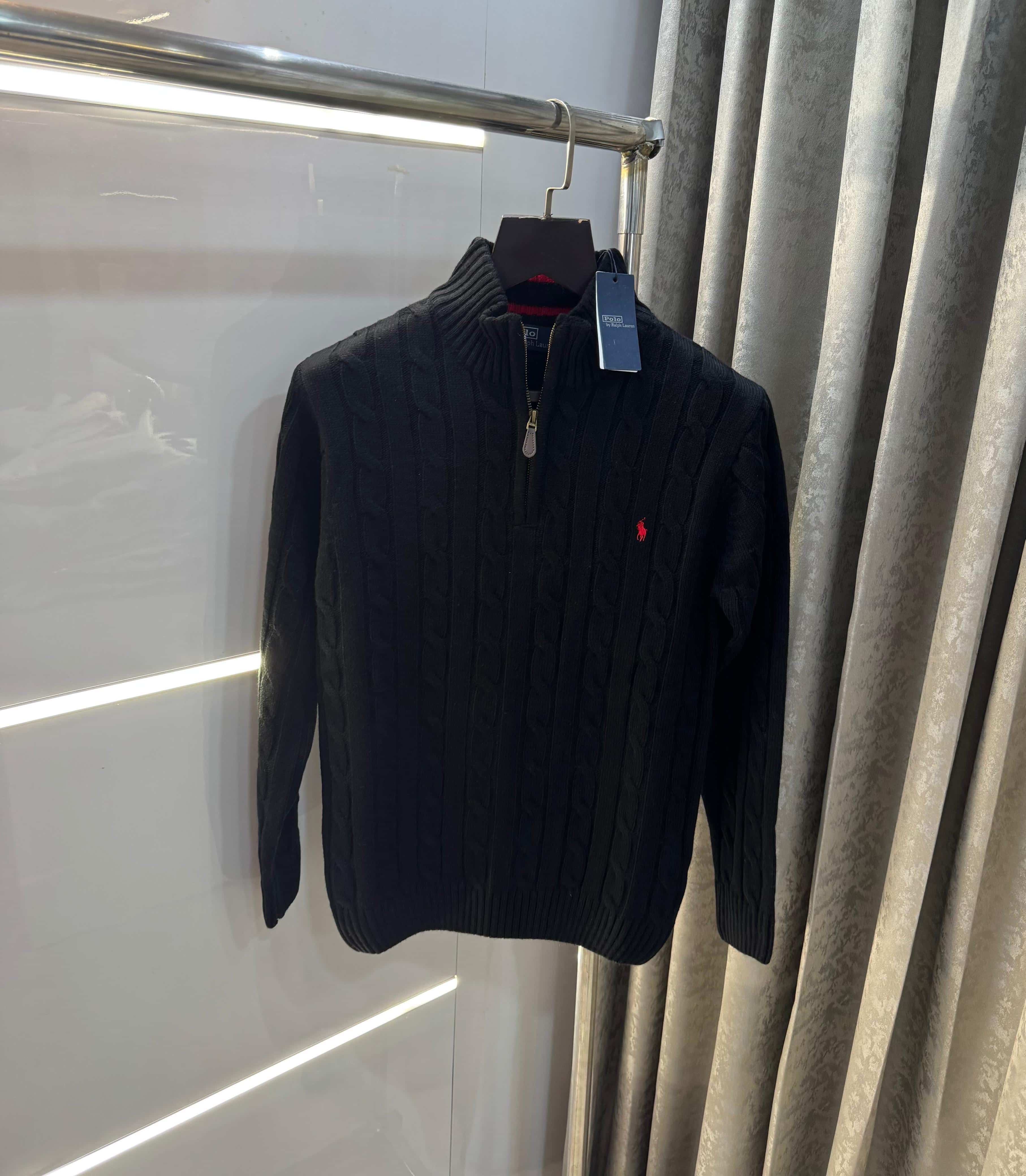 Ralph Laure n Black Imported Knitted Pull Over
