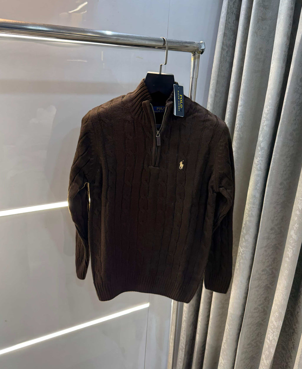 Ralph Laure n Brown Imported Knitted Pull Over
