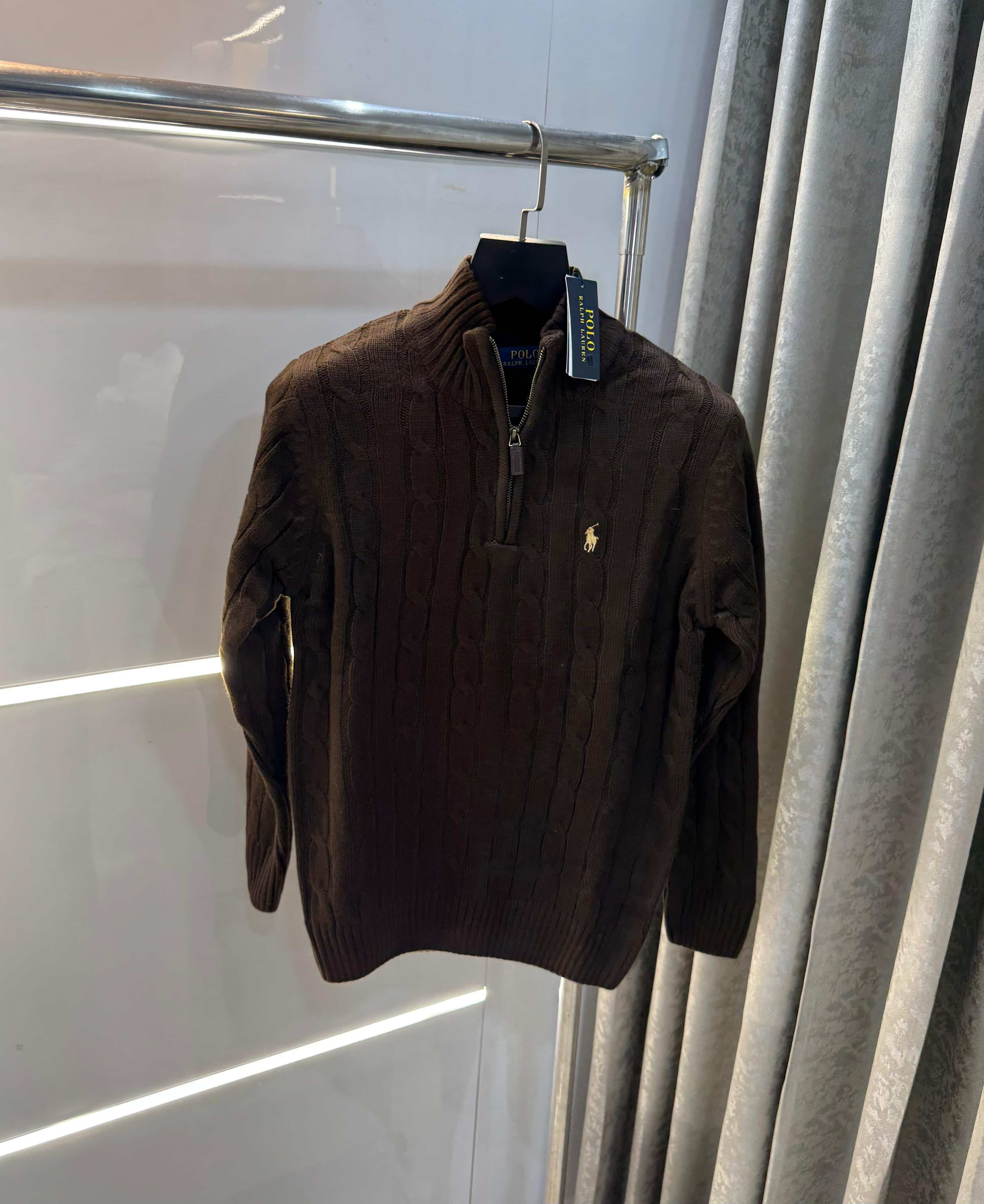 Ralph Laure n Brown Imported Knitted Pull Over