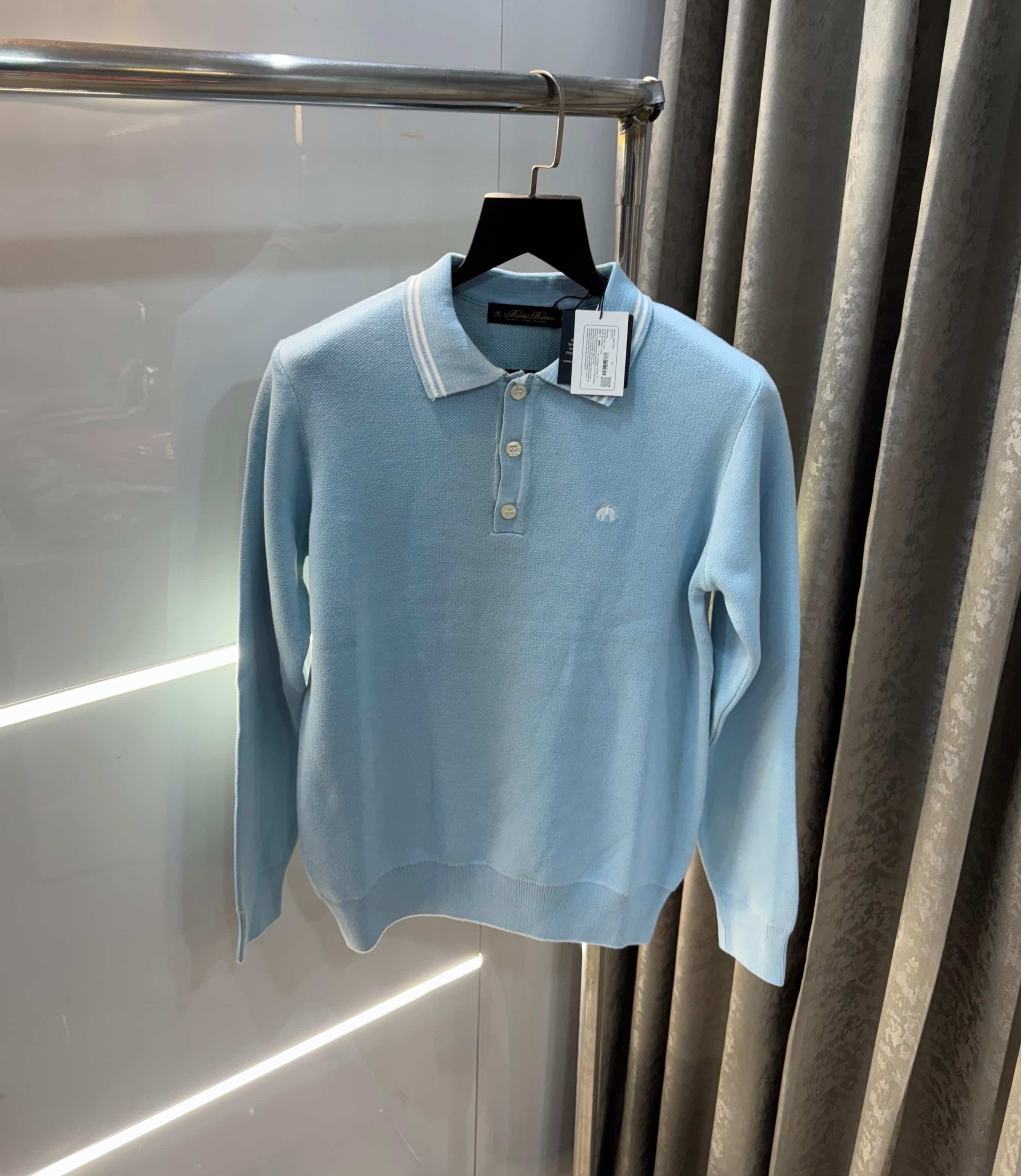 Brooks Brother Sky Blue Premium Knitted Pull Over